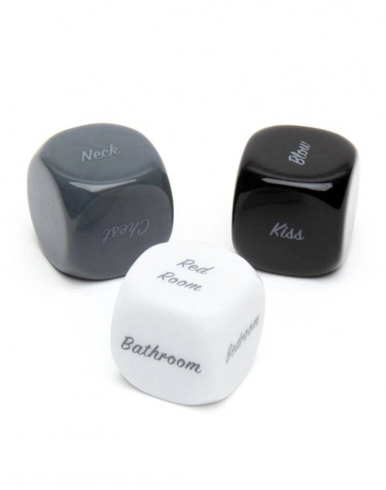 Еротична гра на пару п'ятдесят відтінків сірого, 3 кубики від компанії Інтернет магазин Персик - фото 1