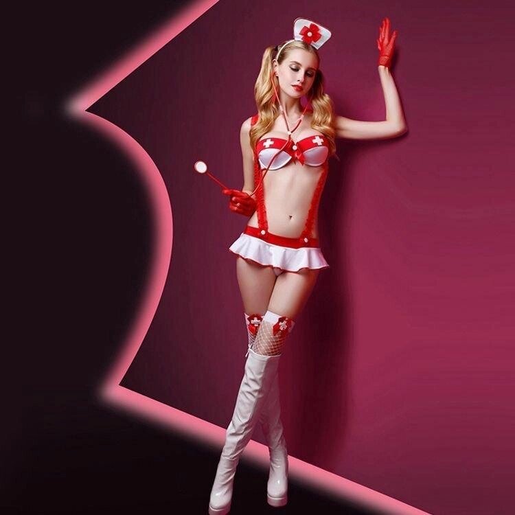 Еротичний костюм медсестри "Пустотлива Єва" від компанії Інтернет магазин Персик - фото 1