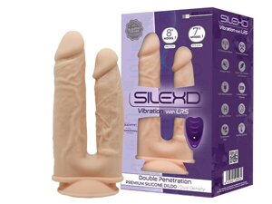 Фалоімітатор з вібрацією SilexD Double Gusto Vibro Flesh (Model 1 size 8"7"LRS