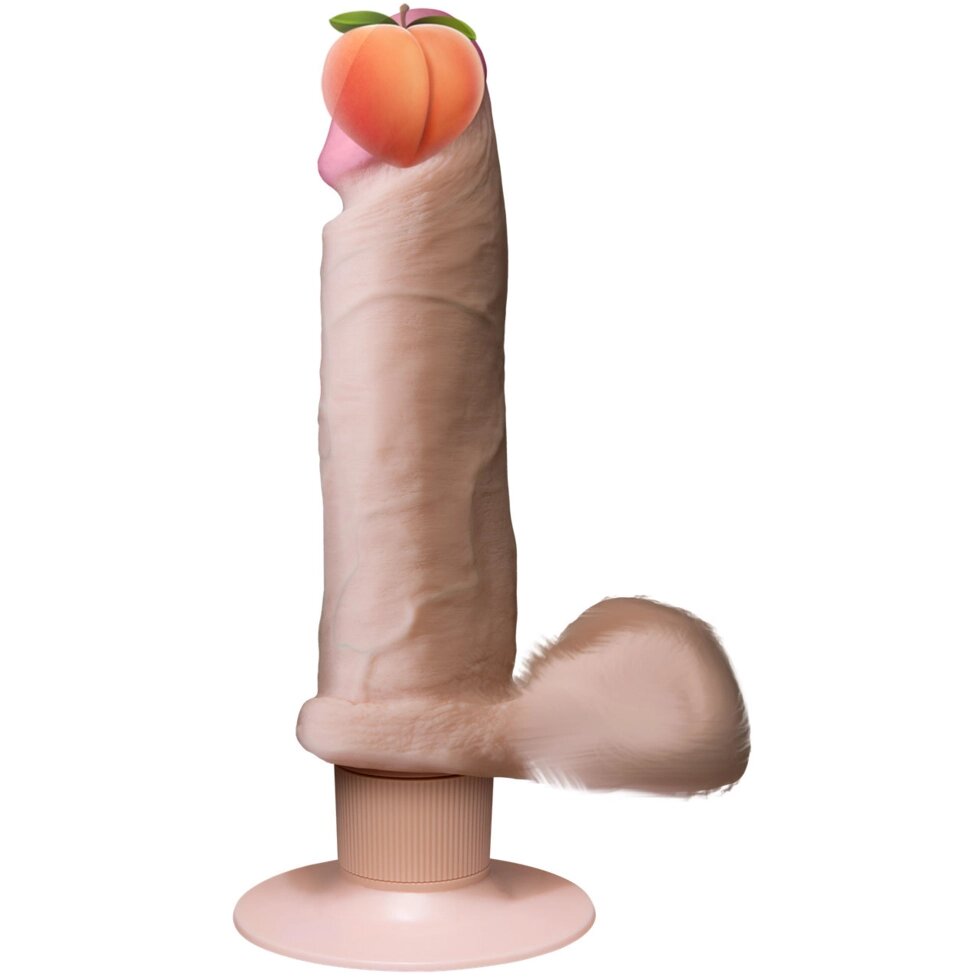 Фалоімітатор Doc Johnson The Realistic Cock 6 inch ULTRASKYN Vibrating від компанії Інтернет магазин Персик - фото 1