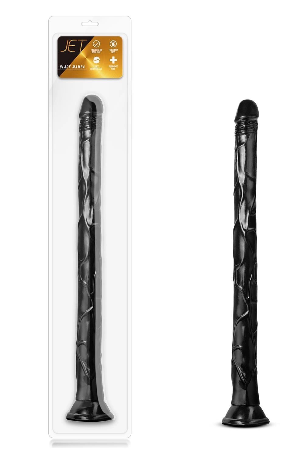 Фалоімітатор JET BLACK MAMBA 48 см Чорний від компанії Інтернет магазин Персик - фото 1