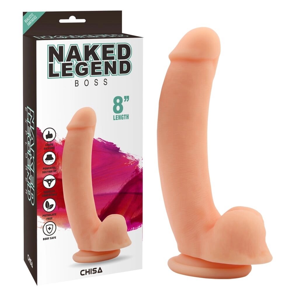 Фалоімітатор на присоске Naked Legend Boss 8 Chisa 20,5 см / 4,1 см від компанії Інтернет магазин Персик - фото 1