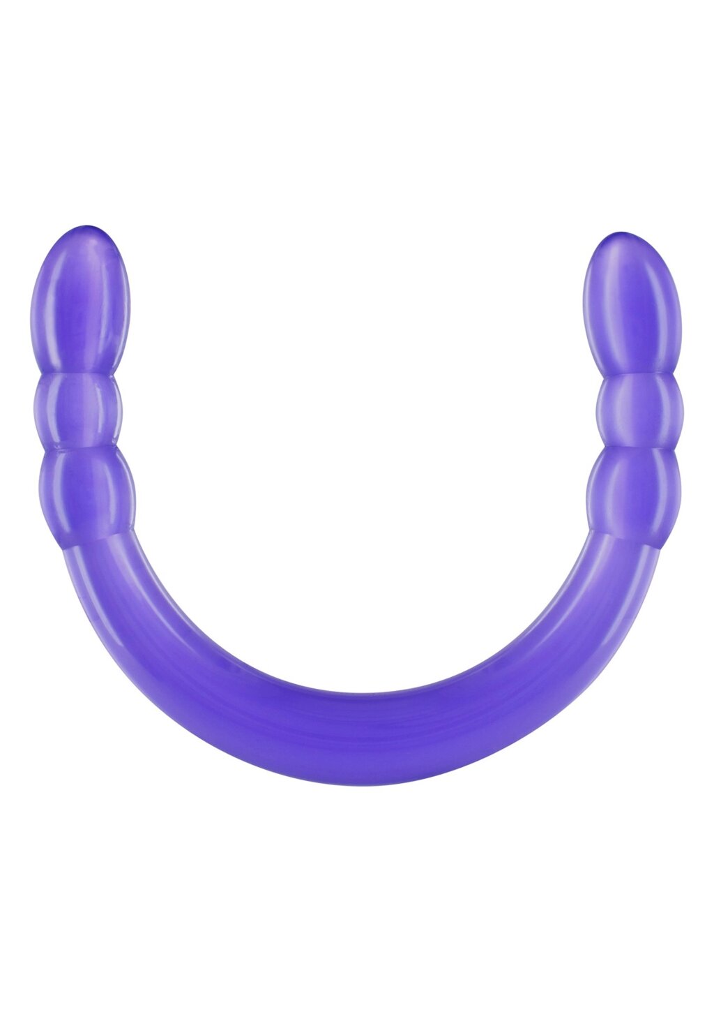 Фалоімітатор подвійний, нереалістичний TOY JOY фіолетовий, 45 х 3 см від компанії Інтернет магазин Персик - фото 1