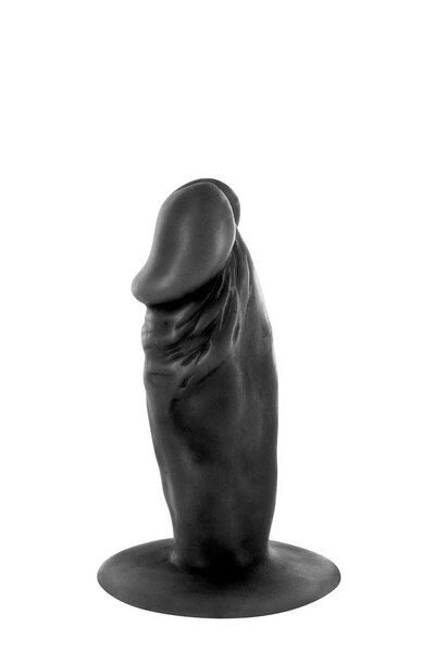 Фалоімітатор Real Body - Real Tim Black, TPE, діаметр 3,4 см від компанії Інтернет магазин Персик - фото 1