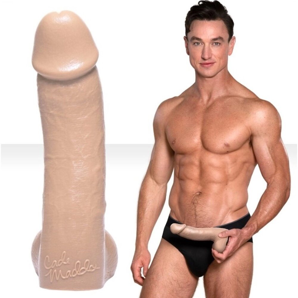 Фалоімітатор реалістичний Fleshjack Boys Cade Maddox Silicone Dildo (RP), тілесний, 22.8 х 5.5 см від компанії Інтернет магазин Персик - фото 1