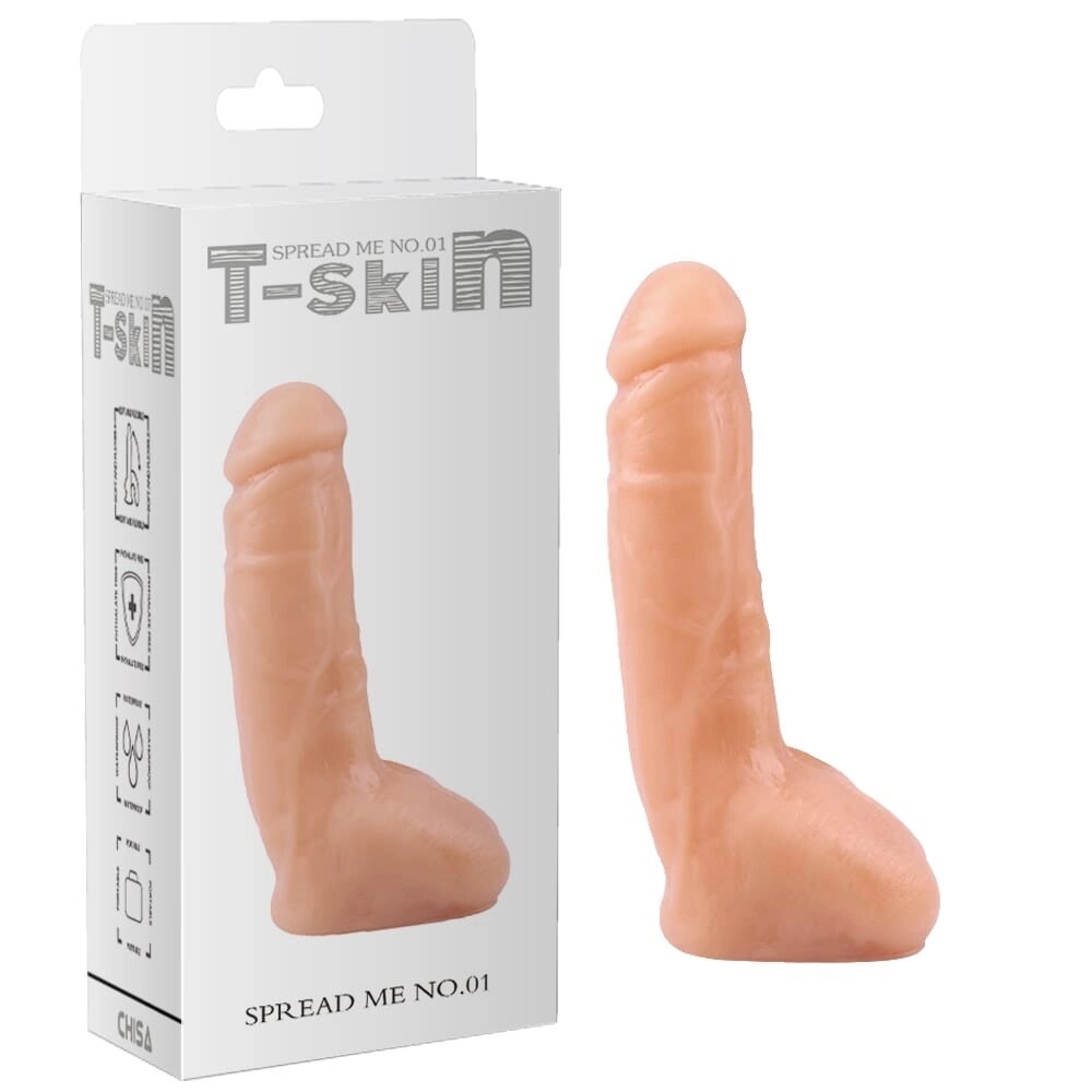 Фалоімітатор Spread Me No. 02 T-Skin Dildo 8 " 20,5 см / 4,2 см Chisa від компанії Інтернет магазин Персик - фото 1