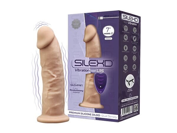 Фалоімітатор з вібрацією SilexD Henry Vibro Flesh (MODEL 2 size 7in) + LRS від компанії Інтернет магазин Персик - фото 1