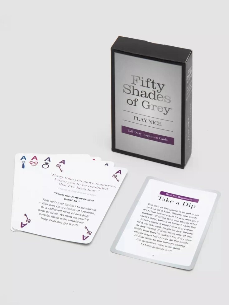 Fife Shades of Grey Play приємні розмови Брудні для прелюдії, 52 Картки від компанії Інтернет магазин Персик - фото 1