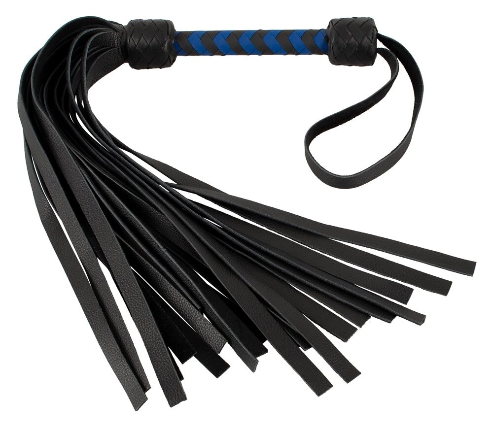 Флогер шкіряний Leather flogger black/royal від компанії Інтернет магазин Персик - фото 1