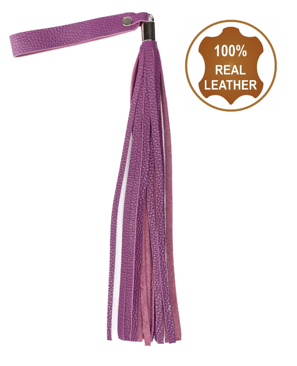 Флогер з натуральної шкіри Flirty Soft Leather - Violet, BM-00024 від компанії Інтернет магазин Персик - фото 1