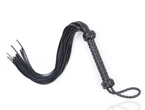 Флоггер DS Fetish Leather flogger black від компанії Інтернет магазин Персик - фото 1