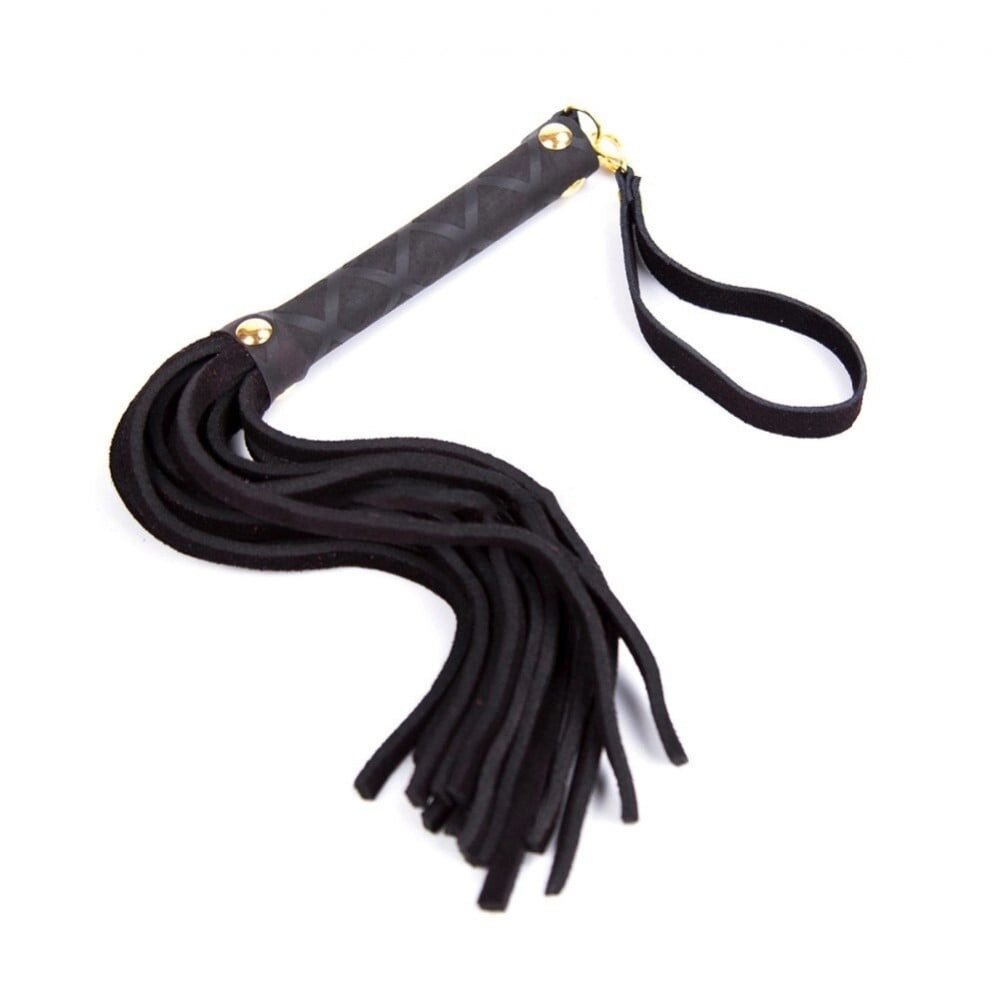 Флоггер DS Fetish Leather flogger S black від компанії Інтернет магазин Персик - фото 1