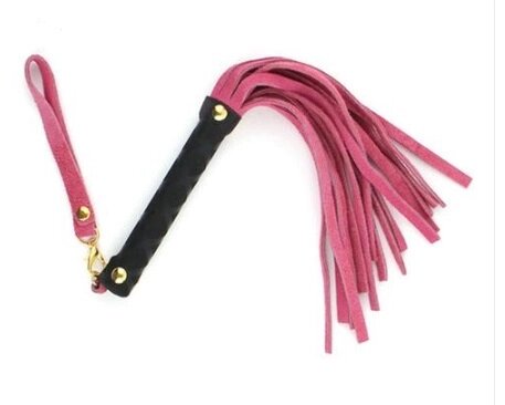 Флоггер DS Fetish Leather flogger S pink від компанії Інтернет магазин Персик - фото 1