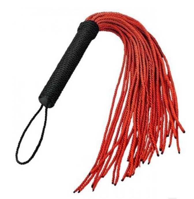 Flogger ds фетиш мотузки flogger black/red від компанії Інтернет магазин Персик - фото 1