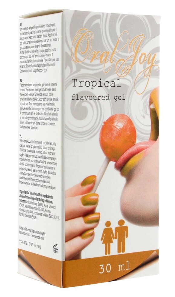 Гель для орального сексу Oral Joy Tropical, 30 ml} від компанії Інтернет магазин Персик - фото 1