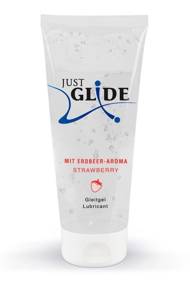 Гель-лубрикант Just Glide - Strawberry, 200 ml від компанії Інтернет магазин Персик - фото 1