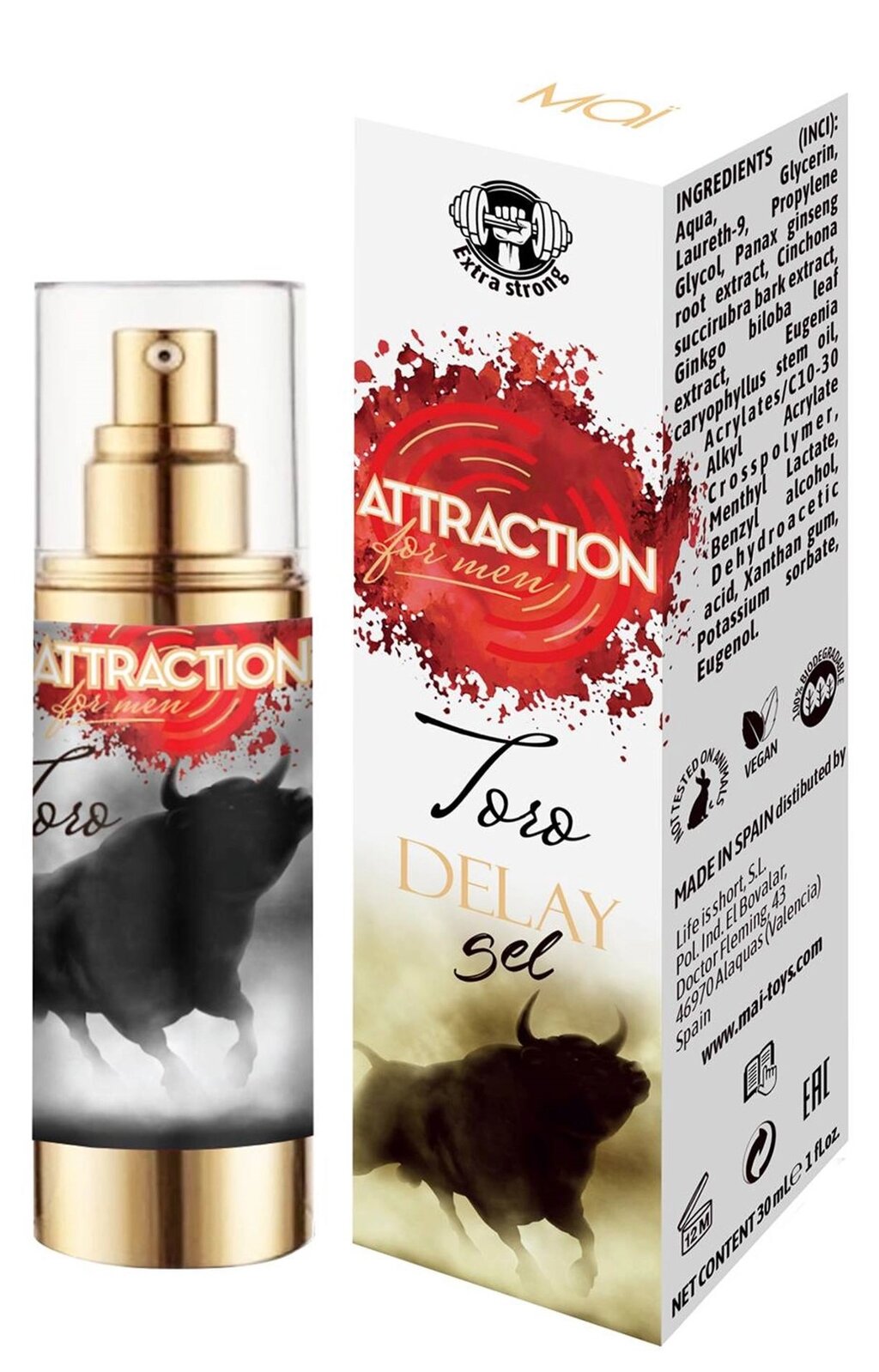 Гель пролонгатор Mai - Attraction Toro Delay Gel, 30 ml від компанії Інтернет магазин Персик - фото 1