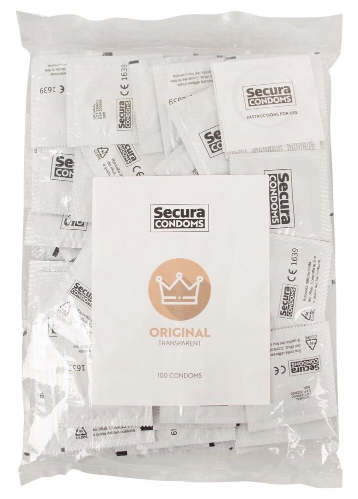 Гладкі презервативи Secura - Original, №100 від компанії Інтернет магазин Персик - фото 1