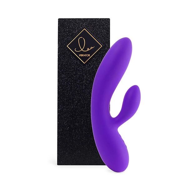 Гнучкий вібратор кролик з двома моторами FeelzToys Lea Rabbit Vibrator Medium Purple від компанії Інтернет магазин Персик - фото 1