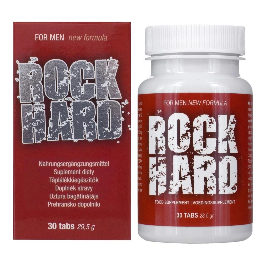 Харчова добавка для потенції Rock Hard, 30 капсул від компанії Інтернет магазин Персик - фото 1