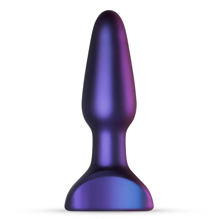 Hueman Anal Plug, з вібрацією, фіолетовий, 3,8 см від компанії Інтернет магазин Персик - фото 1