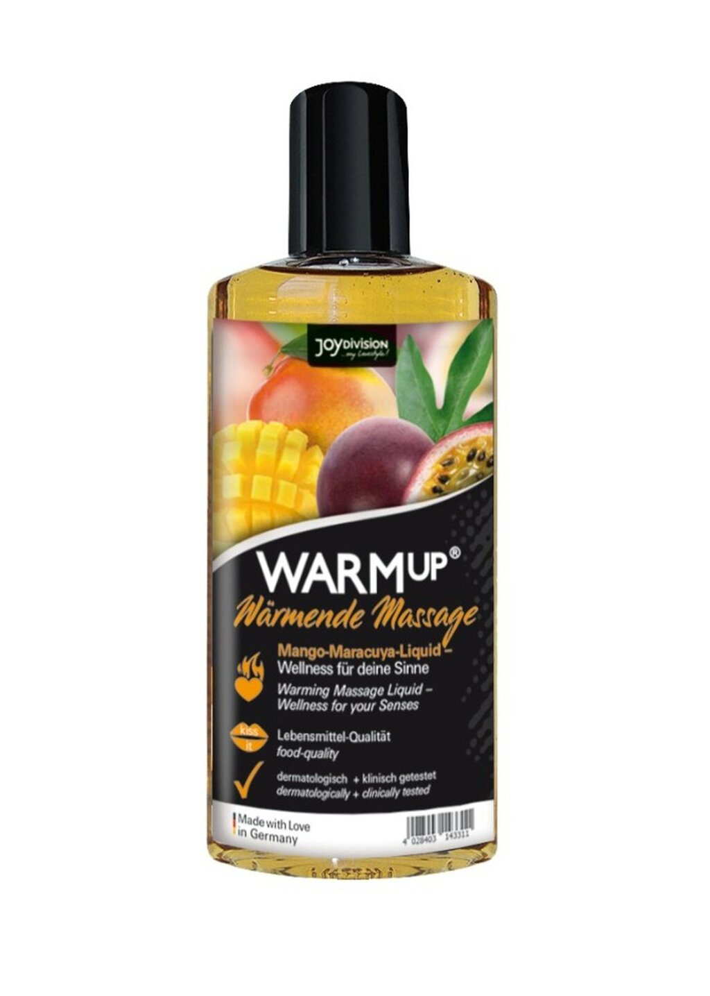 Їстівна массажна олія з розігріваючим ефектом WARMup Mango Maracuya 150 мл від компанії Інтернет магазин Персик - фото 1