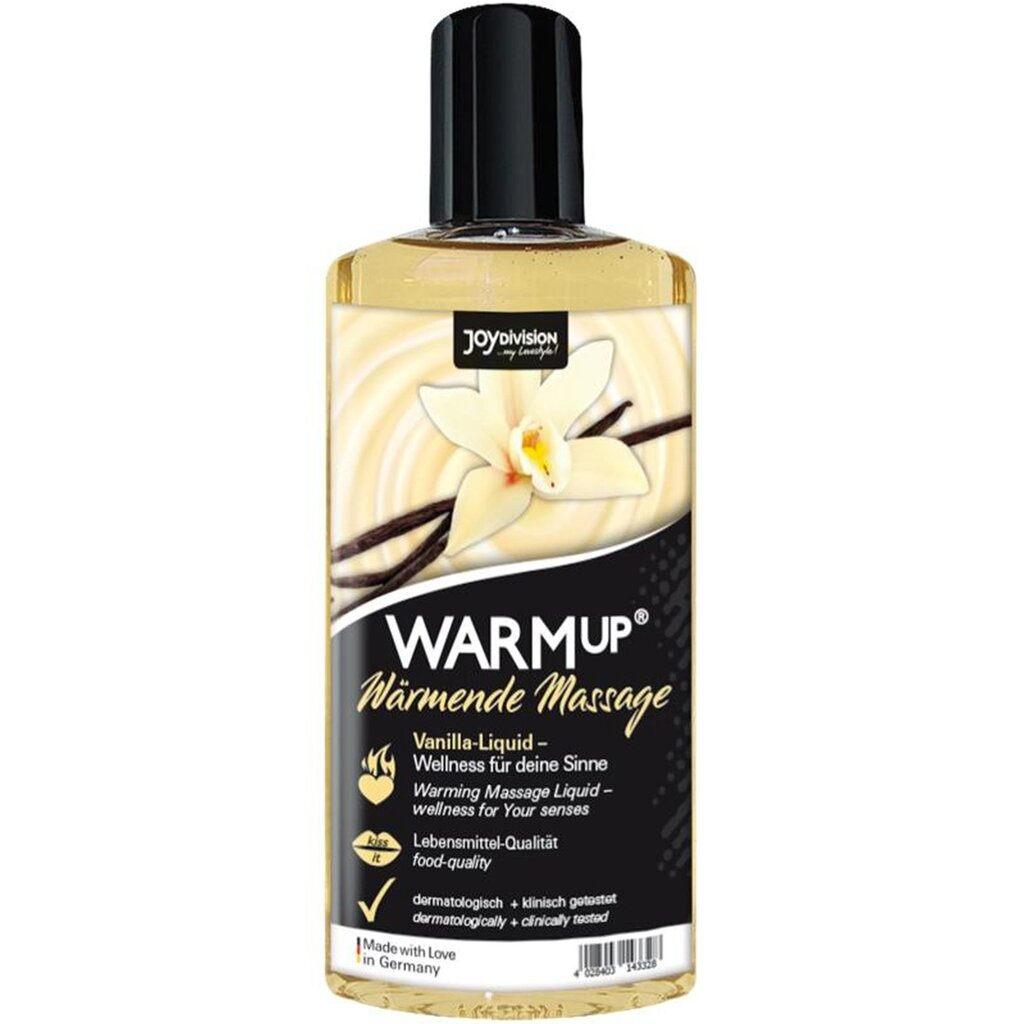 Їстівна массажна олія з розігріваючим ефектом WARMup Vanilla 150 мл від компанії Інтернет магазин Персик - фото 1