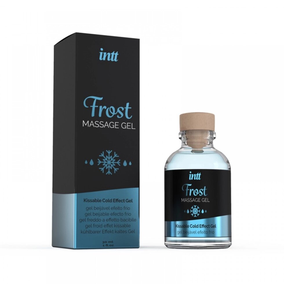 Їстівний гель масажу для інтимних зон Intt Cold Effect Frost (30 мл) від компанії Інтернет магазин Персик - фото 1