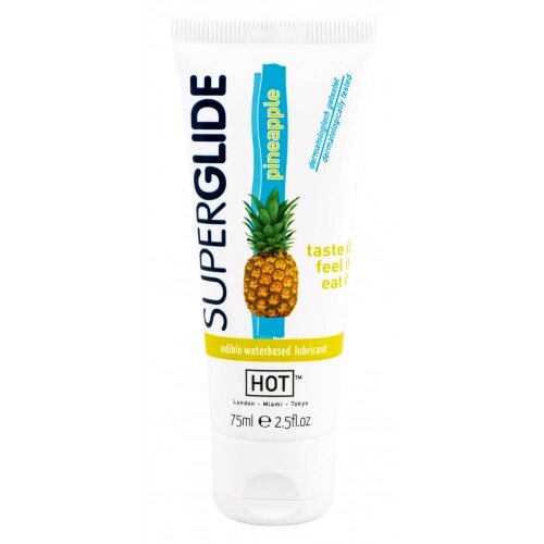 Їстівний лубрикант на водній основі Superglide Pineapple, 75 мл від компанії Інтернет магазин Персик - фото 1