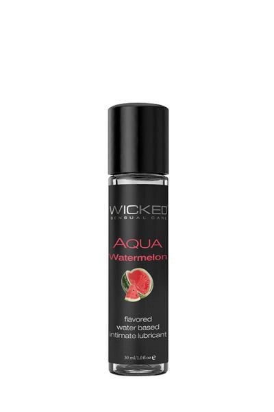 Їстівний лубрикант WICKED AQUA WATERMELON FLAVORED 30ML від компанії Інтернет магазин Персик - фото 1