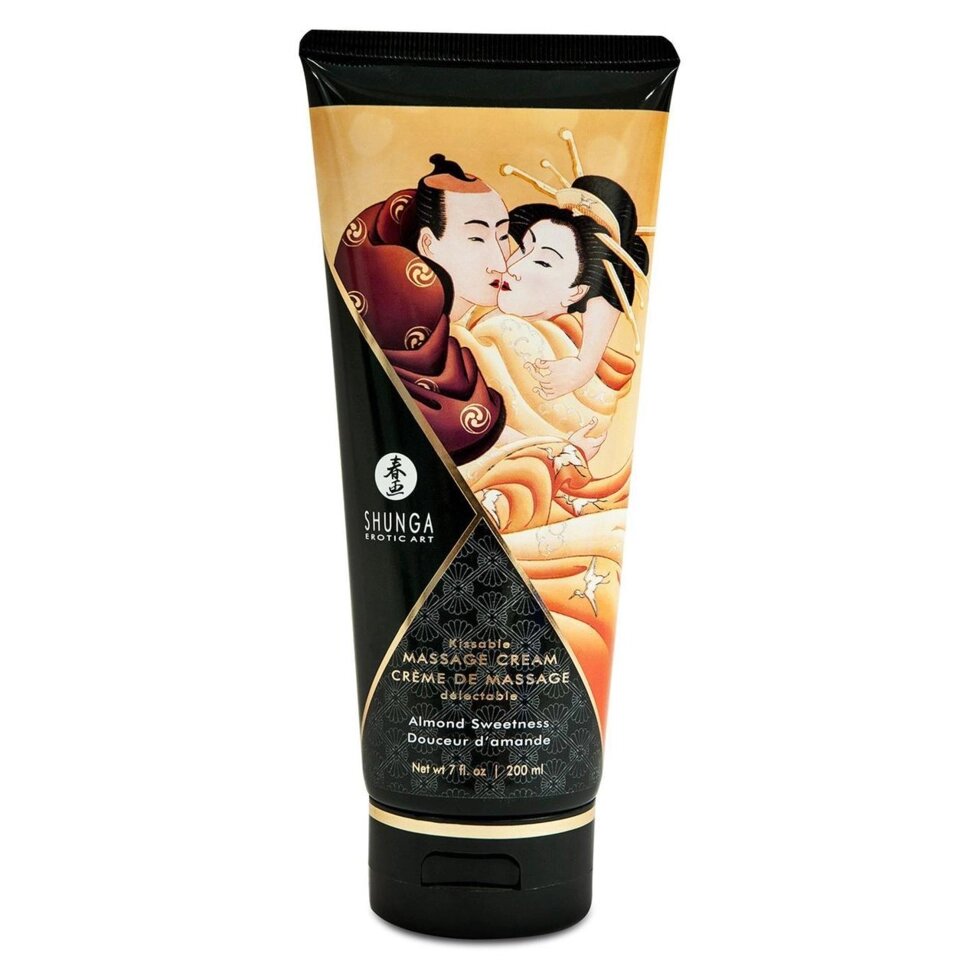 Їстівний масажний крем Shunga KISSABLE MASSAGE CREAM - Almond Sweetness від компанії Інтернет магазин Персик - фото 1