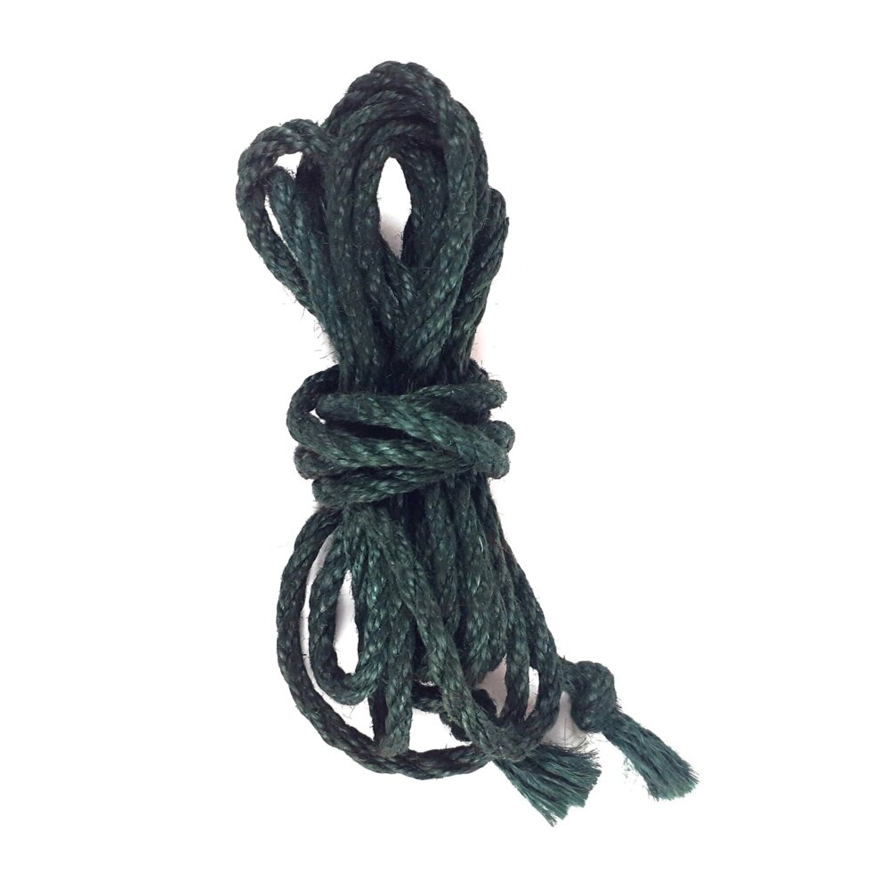 Jute мотузка BDSM 8 метрів, 6 мм, кольоровий зелений від компанії Інтернет магазин Персик - фото 1