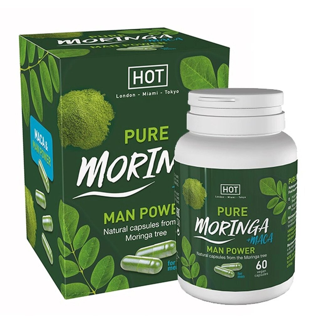 Капсули для підвищення потенції HOT BIO Moringa Man Caps 60 шт від компанії Інтернет магазин Персик - фото 1