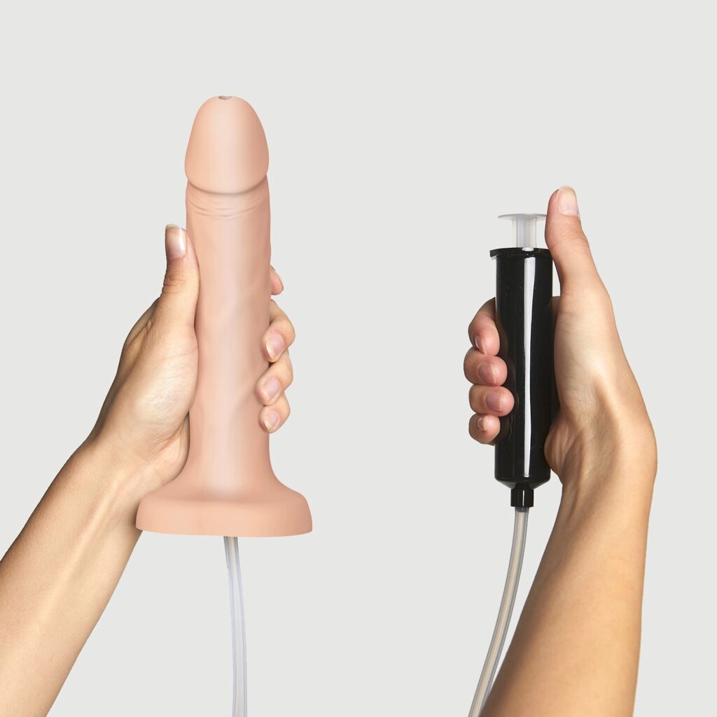 Кінчаючий фалоімітатор Strap-On-Me SQUIRTING CUM DILDO REALISTIC Vanila L від компанії Інтернет магазин Персик - фото 1