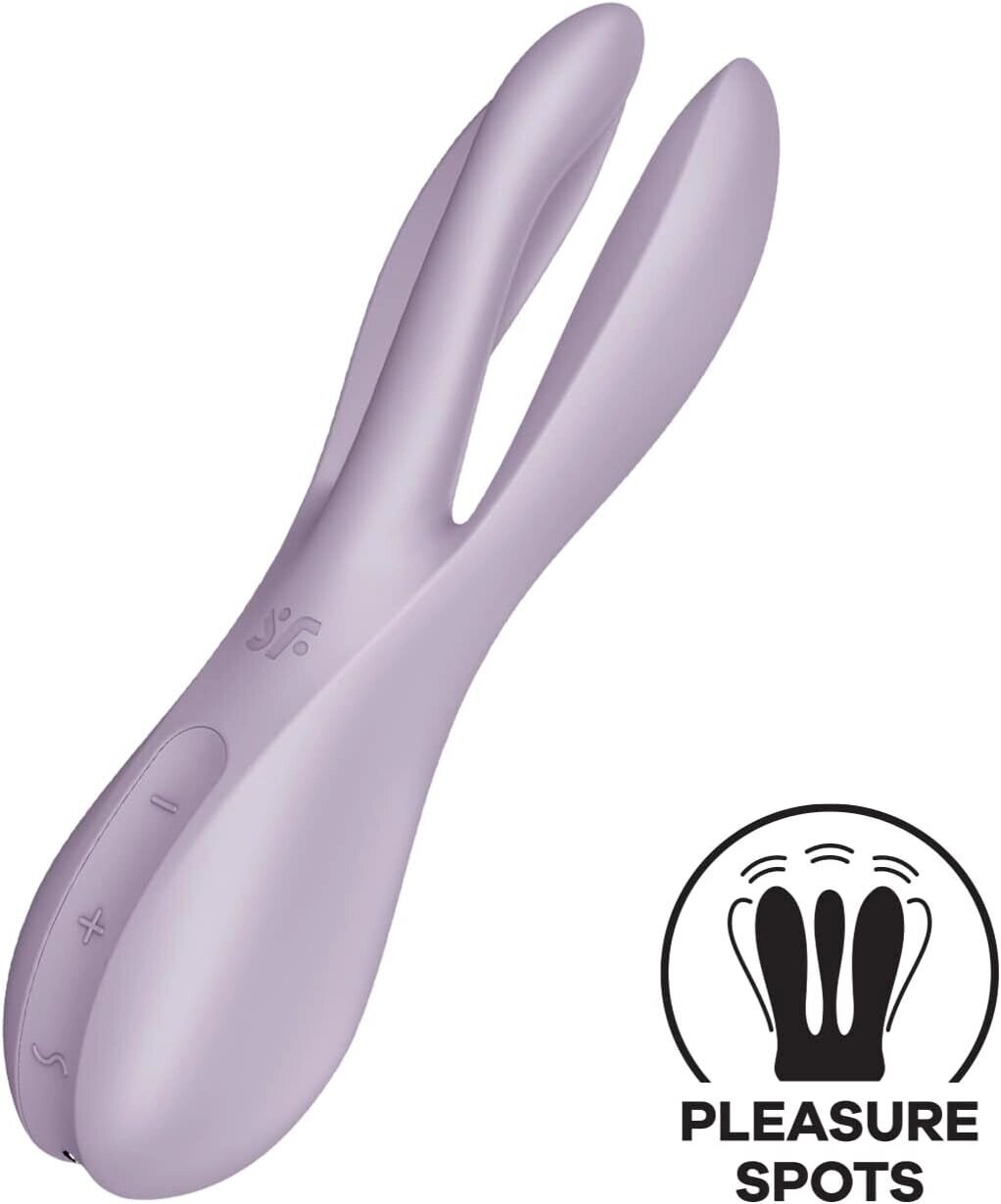 Кліторальний вібратор Satisfyer Threesome 2 Violet від компанії Інтернет магазин Персик - фото 1