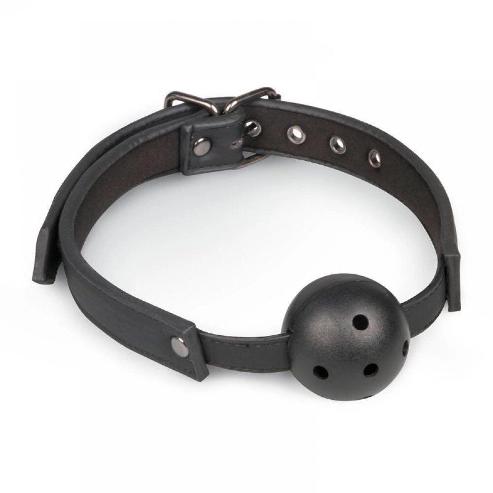 Кляп Ball Gag With PVC Ball - Black Easytoys від компанії Інтернет магазин Персик - фото 1