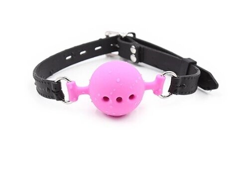 Кляп DS Fetish Mouth silicone gag L black/pink від компанії Інтернет магазин Персик - фото 1