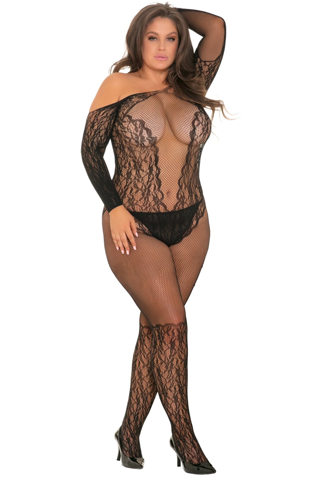 Комбінезон MAKE YOU MELT BODYSTOCKING PLUS SIZE від компанії Інтернет магазин Персик - фото 1