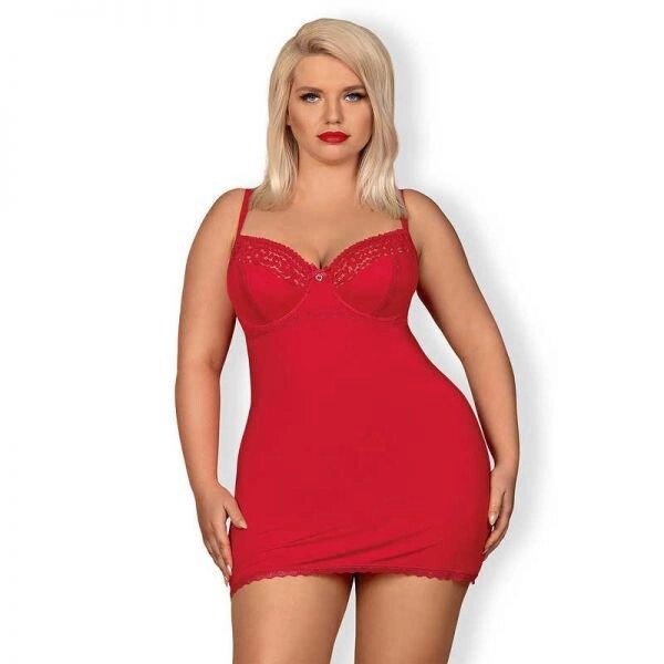 Комплект Obsessive XXL JOLIEROSE chemise від компанії Інтернет магазин Персик - фото 1