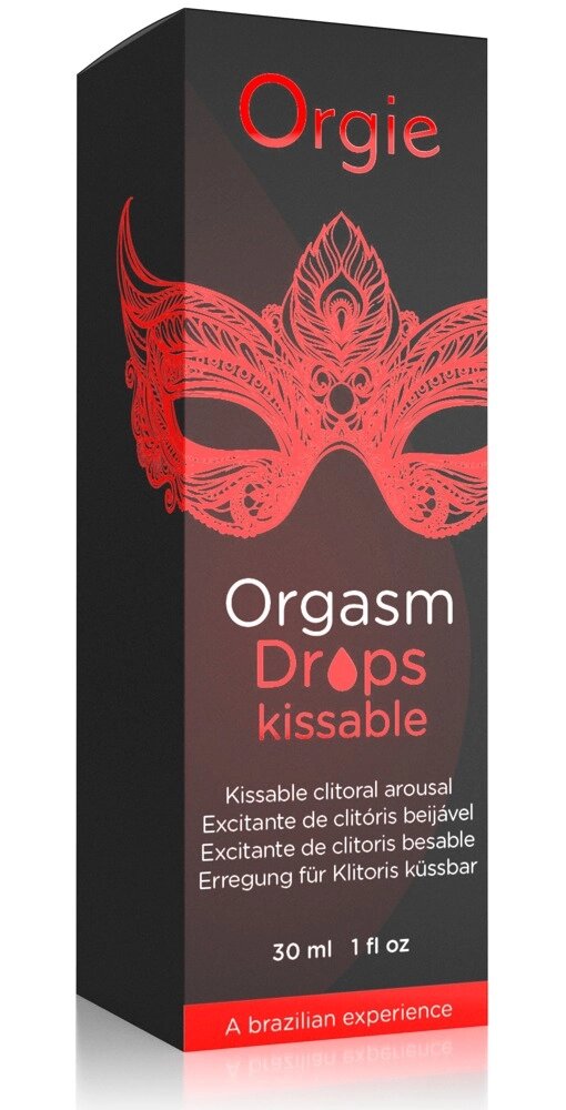Краплі ORGASM DROPS KISSABLE від компанії Інтернет магазин Персик - фото 1