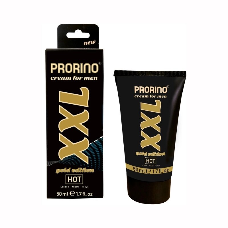 Крем -прямостоячі збільшення об'єму Prorino XXL крем для чоловіків - золото видання 50 мл від компанії Інтернет магазин Персик - фото 1