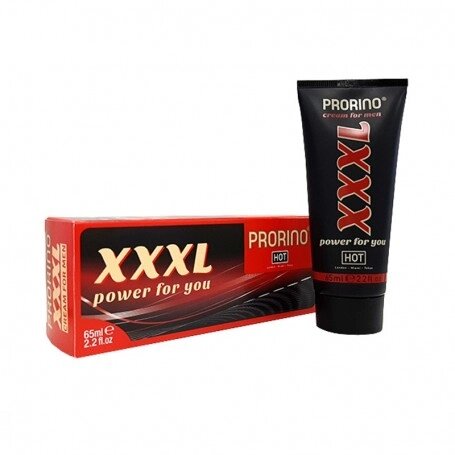 Крема збільшує об'єм сильного Prorino XXXL крему для чоловіків 65 м від компанії Інтернет магазин Персик - фото 1