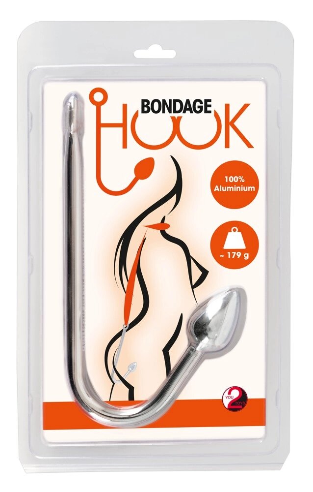 Крюк Анальний Bondage Hook, метал від компанії Інтернет магазин Персик - фото 1