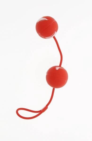 Кульки вагінальні MARBILIZED DUO BALLS - RED від компанії Інтернет магазин Персик - фото 1