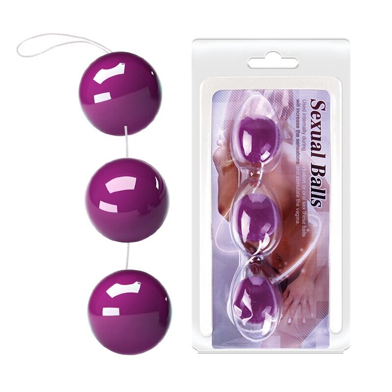 Кульки вагінальні "Sexual Balls" BI-014049-3-0603S від компанії Інтернет магазин Персик - фото 1