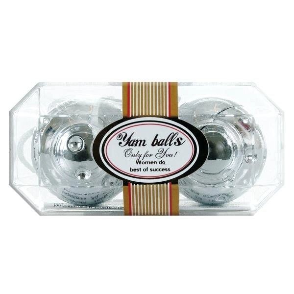 Кульки вагінальні Yam Balls, Silver від компанії Інтернет магазин Персик - фото 1