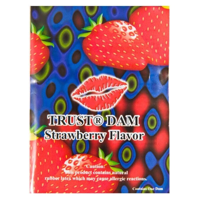 Латексна серветка Latex Dental Dams Strawberry 1 шт від компанії Інтернет магазин Персик - фото 1