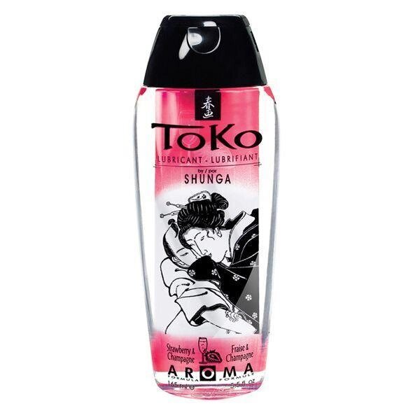 Лубрикант на водній основі Shunga Toko AROMA - Sparkling Strawberry Wine від компанії Інтернет магазин Персик - фото 1