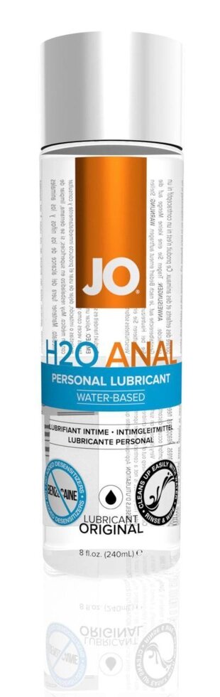 Лубрикант на водній основі System JO ANAL H2O - ORIGINAL (240 мл) від компанії Інтернет магазин Персик - фото 1