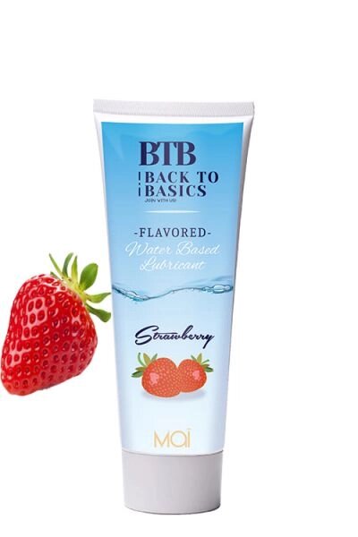 Лубрикант з ароматом полуниці BTB WATERBASED STRAWBERRY 75ML від компанії Інтернет магазин Персик - фото 1